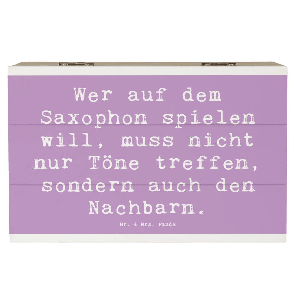 Holzkiste Spruch Saxophon Spieler XXL, Holzkiste, Geschenkbox, Erinnerungsbox, Kiste, Truhe, Aufbewahrungsbox, Schatulle, Schatzkiste, Dekokiste, Erinnerungskiste, Geschenkdose, Instrumente, Geschenke Musiker, Musikliebhaber