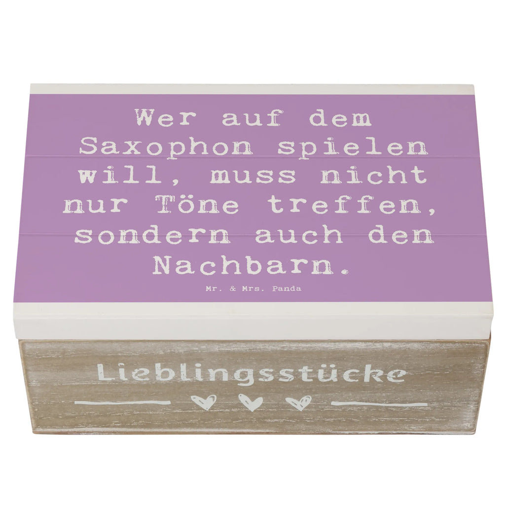 Holzkiste Spruch Saxophon Spieler XXL, Holzkiste, Geschenkbox, Erinnerungsbox, Kiste, Truhe, Aufbewahrungsbox, Schatulle, Schatzkiste, Dekokiste, Erinnerungskiste, Geschenkdose, Instrumente, Geschenke Musiker, Musikliebhaber