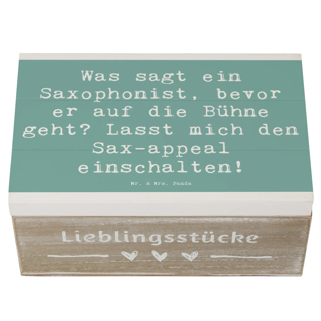 Holzkiste Spruch Magischer Saxophon-Charme XXL, Aufbewahrungsbox, Erinnerungsbox, Schatzkiste, Geschenkbox, Erinnerungskiste, Truhe, Dekokiste, Holzkiste, Kiste, Geschenkdose, Schatulle, Instrumente, Geschenke Musiker, Musikliebhaber