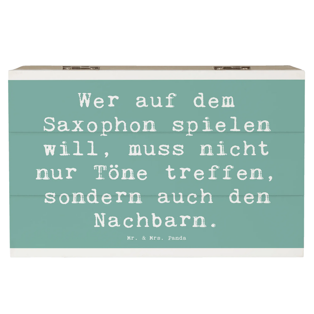 Holzkiste Spruch Saxophon Spieler XXL, Holzkiste, Geschenkbox, Erinnerungsbox, Kiste, Truhe, Aufbewahrungsbox, Schatulle, Schatzkiste, Dekokiste, Erinnerungskiste, Geschenkdose, Instrumente, Geschenke Musiker, Musikliebhaber