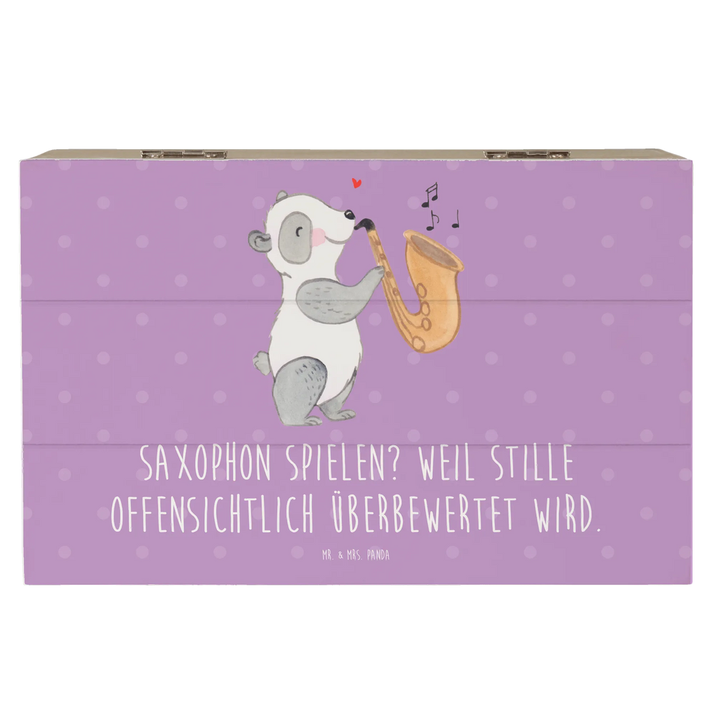 Holzkiste Saxophon Leidenschaft XXL, Erinnerungskiste, Aufbewahrungsbox, Holzkiste, Schatulle, Kiste, Dekokiste, Geschenkdose, Erinnerungsbox, Truhe, Geschenkbox, Schatzkiste, Instrumente, Geschenke Musiker, Musikliebhaber