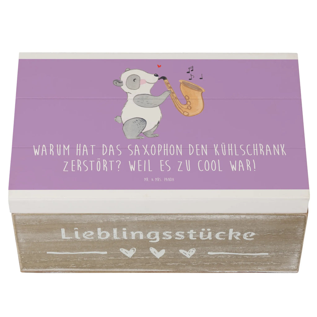 Holzkiste Saxophon Kühlschrank XXL, Erinnerungskiste, Kiste, Schatulle, Geschenkbox, Dekokiste, Erinnerungsbox, Holzkiste, Schatzkiste, Truhe, Geschenkdose, Aufbewahrungsbox, Instrumente, Geschenke Musiker, Musikliebhaber