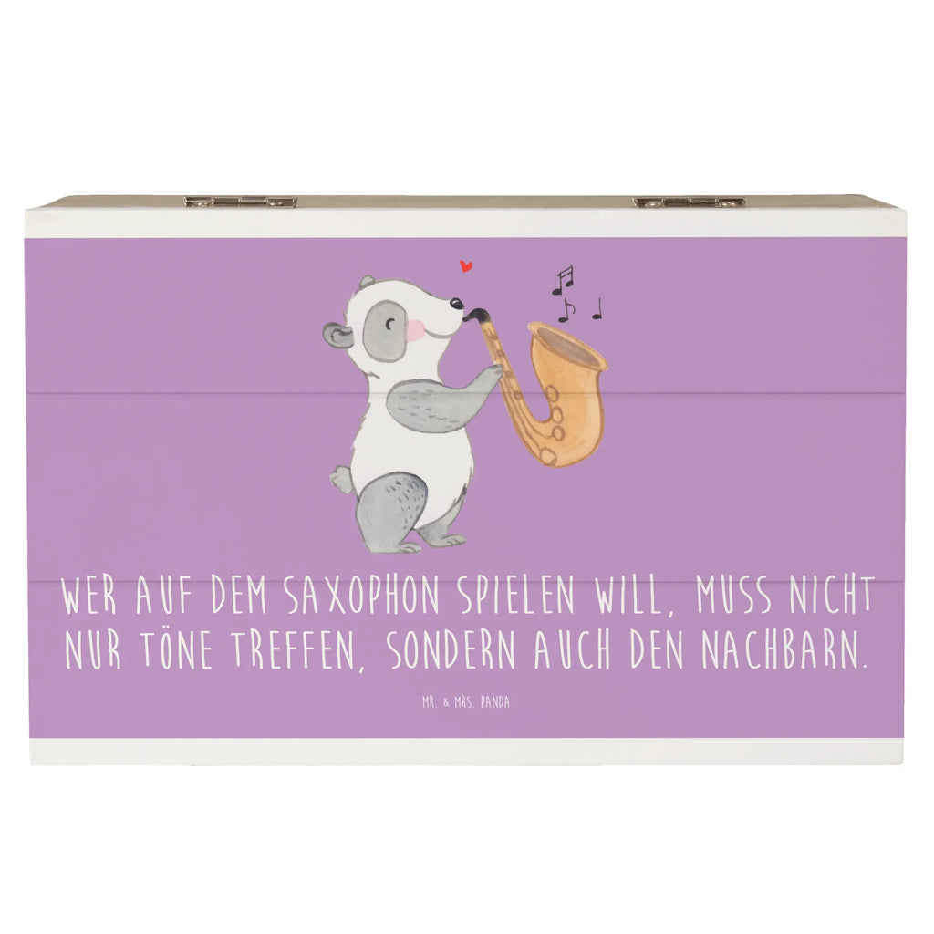 Wooden chest Wer auf dem Saxophon spielen will, muss nicht nur Töne treffen, sondern auch den Nachbarn. Geschenkbox, XXL, Kiste, Aufbewahrungsbox, Schatzkiste, Schatulle, Erinnerungskiste, Erinnerungsbox, Geschenkdose, Holzkiste, Truhe, Dekokiste, Instrumente, Geschenke Musiker, Musikliebhaber