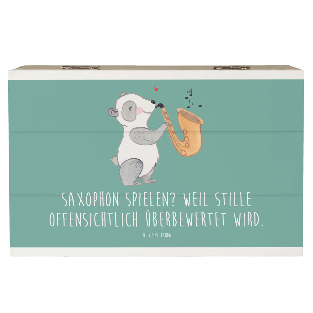 Holzkiste Saxophon Leidenschaft XXL, Erinnerungskiste, Aufbewahrungsbox, Holzkiste, Schatulle, Kiste, Dekokiste, Geschenkdose, Erinnerungsbox, Truhe, Geschenkbox, Schatzkiste, Instrumente, Geschenke Musiker, Musikliebhaber