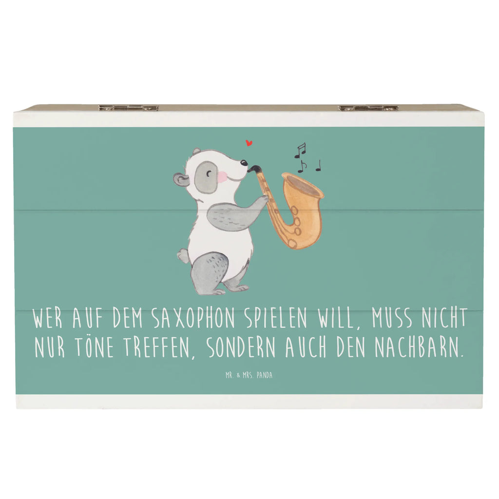 Wooden chest Wer auf dem Saxophon spielen will, muss nicht nur Töne treffen, sondern auch den Nachbarn. Geschenkbox, XXL, Kiste, Aufbewahrungsbox, Schatzkiste, Schatulle, Erinnerungskiste, Erinnerungsbox, Geschenkdose, Holzkiste, Truhe, Dekokiste, Instrumente, Geschenke Musiker, Musikliebhaber
