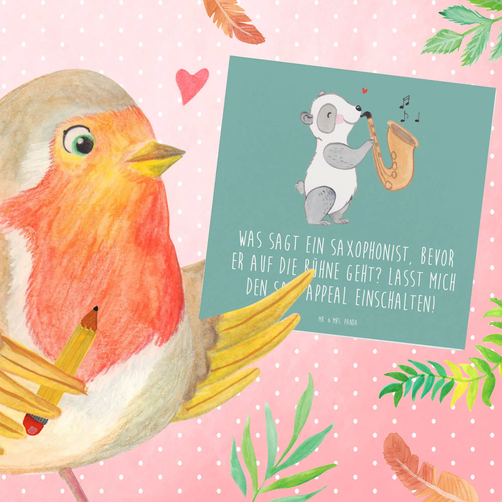 Deluxe Card Was sagt ein Saxophonist, bevor er auf die Bühne geht? Lasst mich den Sax-appeal einschalten! Einladungskarte, Glückwunschkarte, Hochwertige Klappkarte, Hochzeitskarte, Karte, Grußkarte, Klappkarte, Hochwertige Grußkarte, Geburtstagskarte, Instrumente, Geschenke Musiker, Musikliebhaber