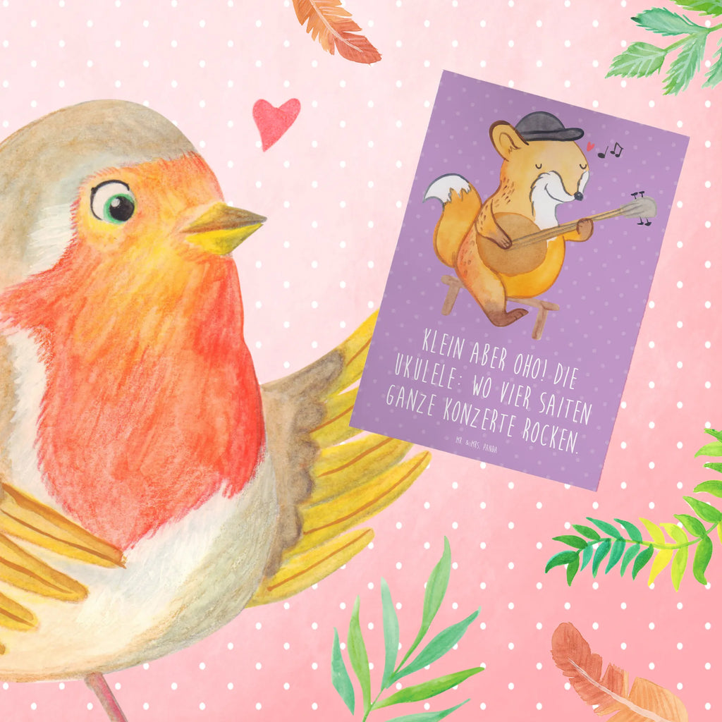 Grußkarte Ukulele Magie Ansichtskarten, Klappkarte, Einladungskarte, Glückwunschkarte, Grußkarte, Geburtstagskarte, Hochzeitskarte, Karte, Instrumente, Geschenke Musiker, Musikliebhaber