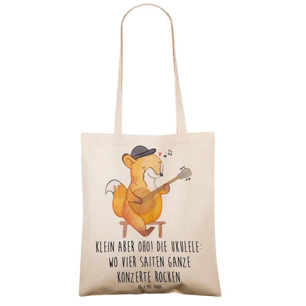 Tote bag Klein aber oho! Die Ukulele: wo vier Saiten ganze Konzerte rocken. Beuteltasche, Badetasche, Beutel, Tasche, Einkaufstüte, Jutebeutel, Jutetasche, Laptoptasche, Tragetasche, Shopper, Strandtasche, Umhängetasche, Einkaufstasche, Schultertasche, Stofftasche, Stoffbeutel, Instrumente, Geschenke Musiker, Musikliebhaber