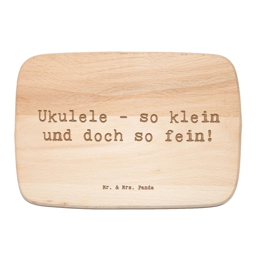 Serving board Saying Ukulele - so klein und doch so fein! cutting board, Board, breakfast board, Instruments, gifts for musicians, music enthusiasts
