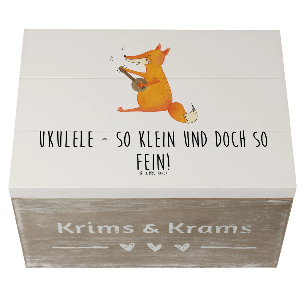 Holzkiste Zauberhafte Ukulele Aufbewahrungsbox, Kiste, XXL, Erinnerungsbox, Schatzkiste, Erinnerungskiste, Schatulle, Holzkiste, Geschenkbox, Truhe, Geschenkdose, Dekokiste, Instrumente, Geschenke Musiker, Musikliebhaber