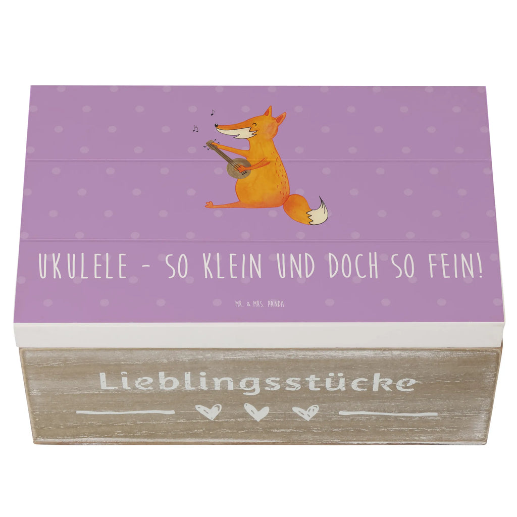 Holzkiste Zauberhafte Ukulele Aufbewahrungsbox, Kiste, XXL, Erinnerungsbox, Schatzkiste, Erinnerungskiste, Schatulle, Holzkiste, Geschenkbox, Truhe, Geschenkdose, Dekokiste, Instrumente, Geschenke Musiker, Musikliebhaber
