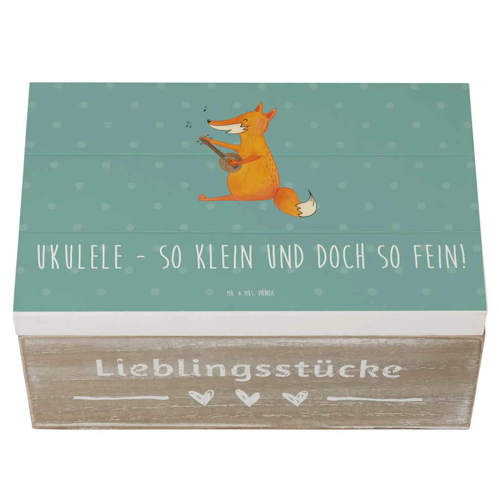 Holzkiste Zauberhafte Ukulele Aufbewahrungsbox, Kiste, XXL, Erinnerungsbox, Schatzkiste, Erinnerungskiste, Schatulle, Holzkiste, Geschenkbox, Truhe, Geschenkdose, Dekokiste, Instrumente, Geschenke Musiker, Musikliebhaber