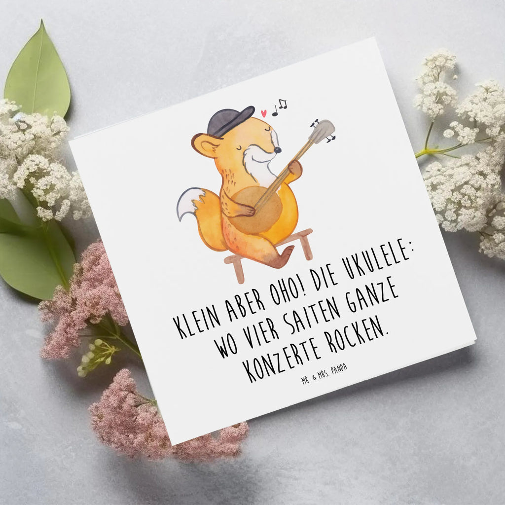 Deluxe Karte Ukulele Magie Geburtstagskarte, Einladungskarte, Klappkarte, Karte, Hochwertige Klappkarte, Glückwunschkarte, Grußkarte, Hochzeitskarte, Hochwertige Grußkarte, Instrumente, Geschenke Musiker, Musikliebhaber