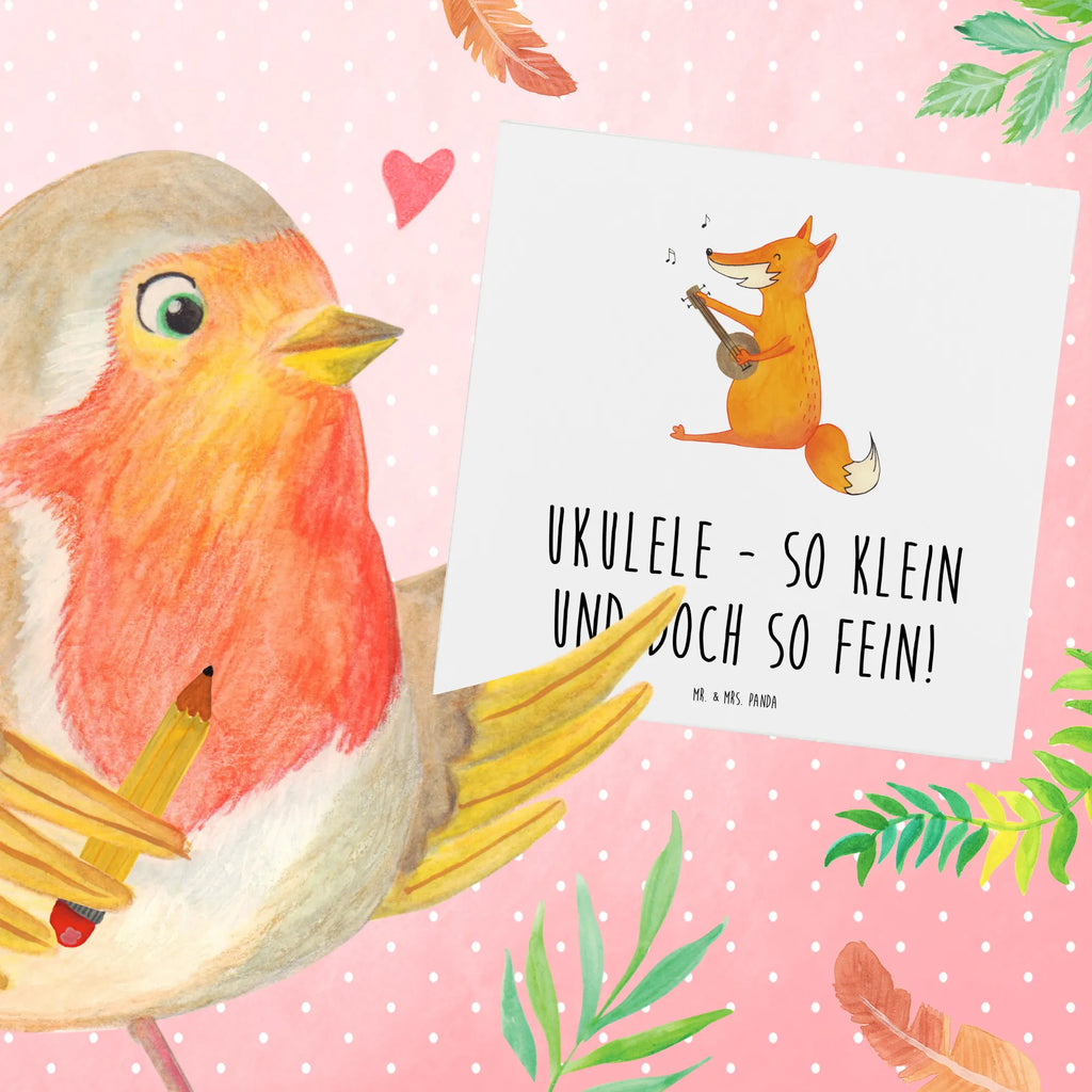 Deluxe Card Ukulele - so klein und doch so fein! Hochwertige Klappkarte, Hochzeitskarte, Grußkarte, Klappkarte, Karte, Glückwunschkarte, Geburtstagskarte, Hochwertige Grußkarte, Einladungskarte, Instrumente, Geschenke Musiker, Musikliebhaber