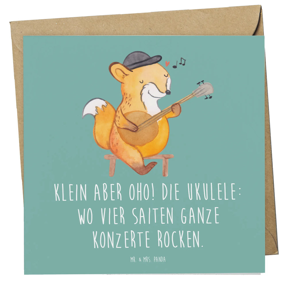 Deluxe Karte Ukulele Magie Geburtstagskarte, Einladungskarte, Klappkarte, Karte, Hochwertige Klappkarte, Glückwunschkarte, Grußkarte, Hochzeitskarte, Hochwertige Grußkarte, Instrumente, Geschenke Musiker, Musikliebhaber