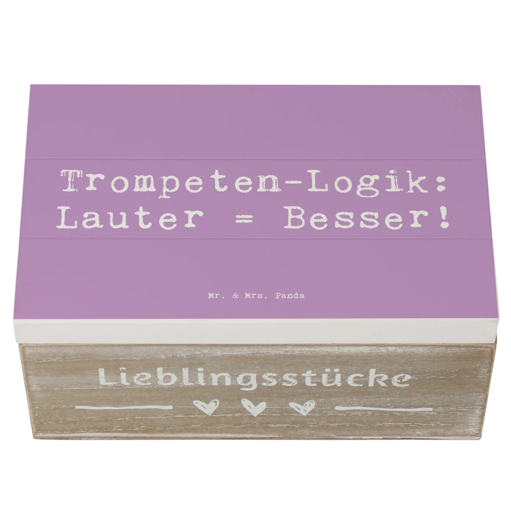 Holzkiste Spruch Trompeten Weisheit Erinnerungsbox, Holzkiste, Aufbewahrungsbox, Kiste, Dekokiste, Truhe, XXL, Geschenkdose, Schatzkiste, Schatulle, Geschenkbox, Erinnerungskiste, Instrumente, Geschenke Musiker, Musikliebhaber
