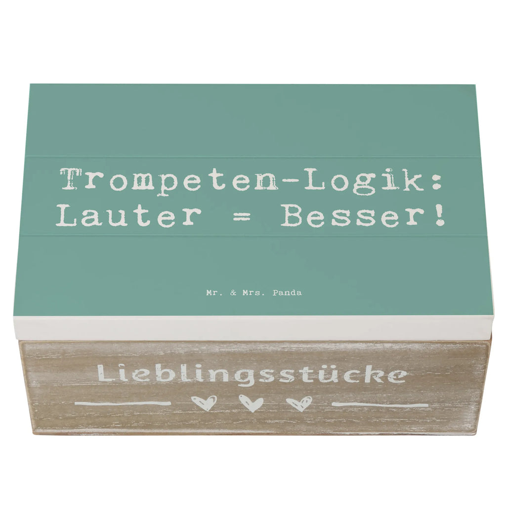 Holzkiste Spruch Trompeten Weisheit Erinnerungsbox, Holzkiste, Aufbewahrungsbox, Kiste, Dekokiste, Truhe, XXL, Geschenkdose, Schatzkiste, Schatulle, Geschenkbox, Erinnerungskiste, Instrumente, Geschenke Musiker, Musikliebhaber
