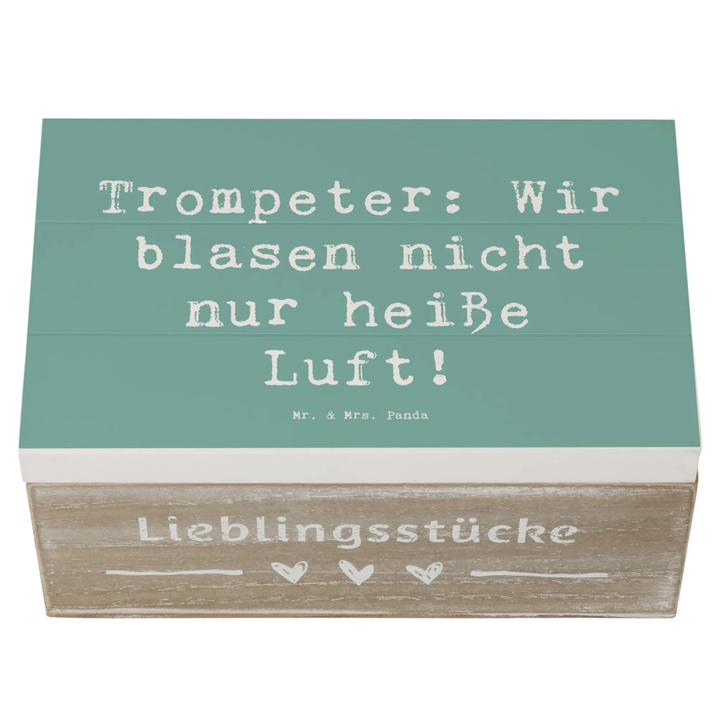 Holzkiste Spruch Trompete Kunst Geschenkbox, Erinnerungskiste, Erinnerungsbox, Aufbewahrungsbox, XXL, Holzkiste, Dekokiste, Truhe, Schatulle, Geschenkdose, Schatzkiste, Kiste, Instrumente, Geschenke Musiker, Musikliebhaber