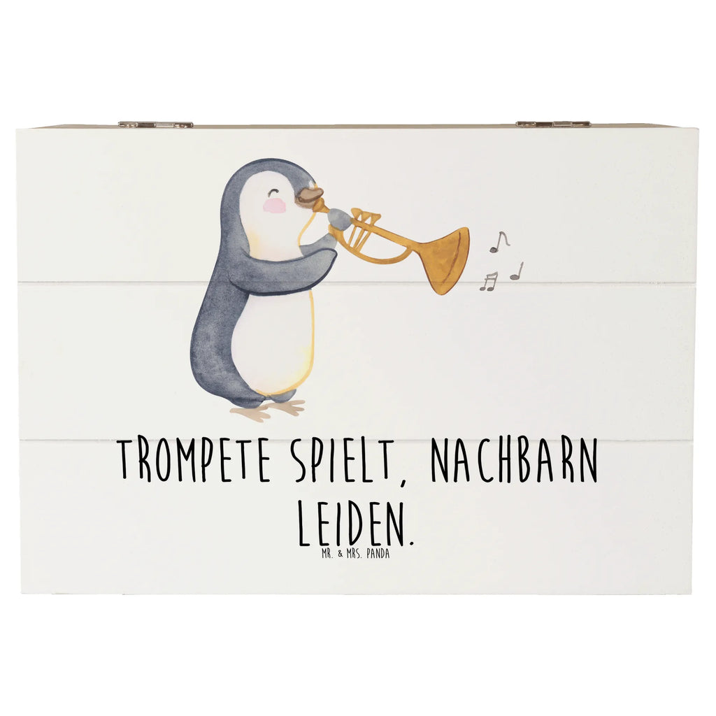 Holzkiste Trompete Freude Kiste, Schatulle, Truhe, Erinnerungsbox, Holzkiste, Geschenkbox, Erinnerungskiste, Geschenkdose, Dekokiste, XXL, Aufbewahrungsbox, Schatzkiste, Instrumente, Geschenke Musiker, Musikliebhaber