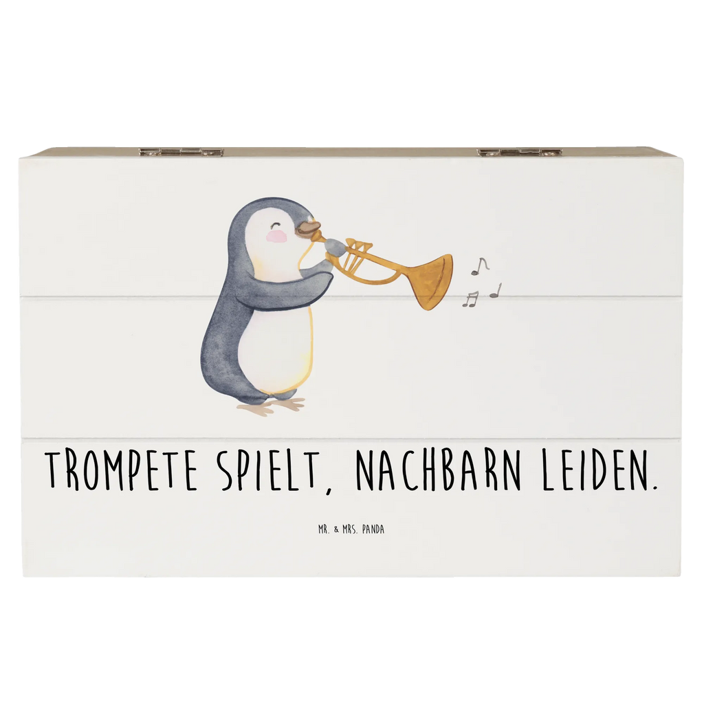 Holzkiste Trompete Freude Kiste, Schatulle, Truhe, Erinnerungsbox, Holzkiste, Geschenkbox, Erinnerungskiste, Geschenkdose, Dekokiste, XXL, Aufbewahrungsbox, Schatzkiste, Instrumente, Geschenke Musiker, Musikliebhaber