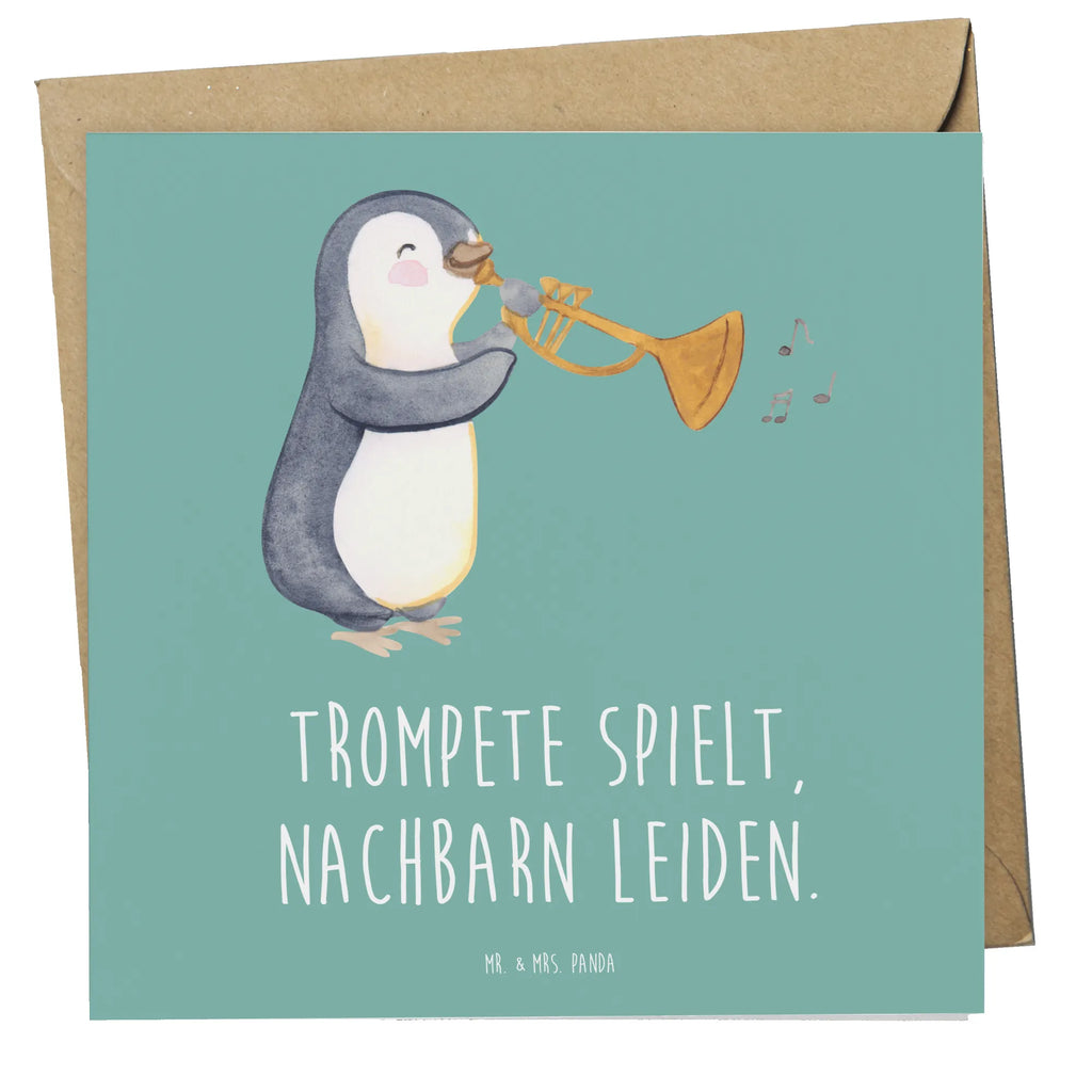 Deluxe Karte Trompete Freude Klappkarte, Glückwunschkarte, Hochzeitskarte, Einladungskarte, Hochwertige Grußkarte, Geburtstagskarte, Karte, Grußkarte, Hochwertige Klappkarte, Instrumente, Geschenke Musiker, Musikliebhaber