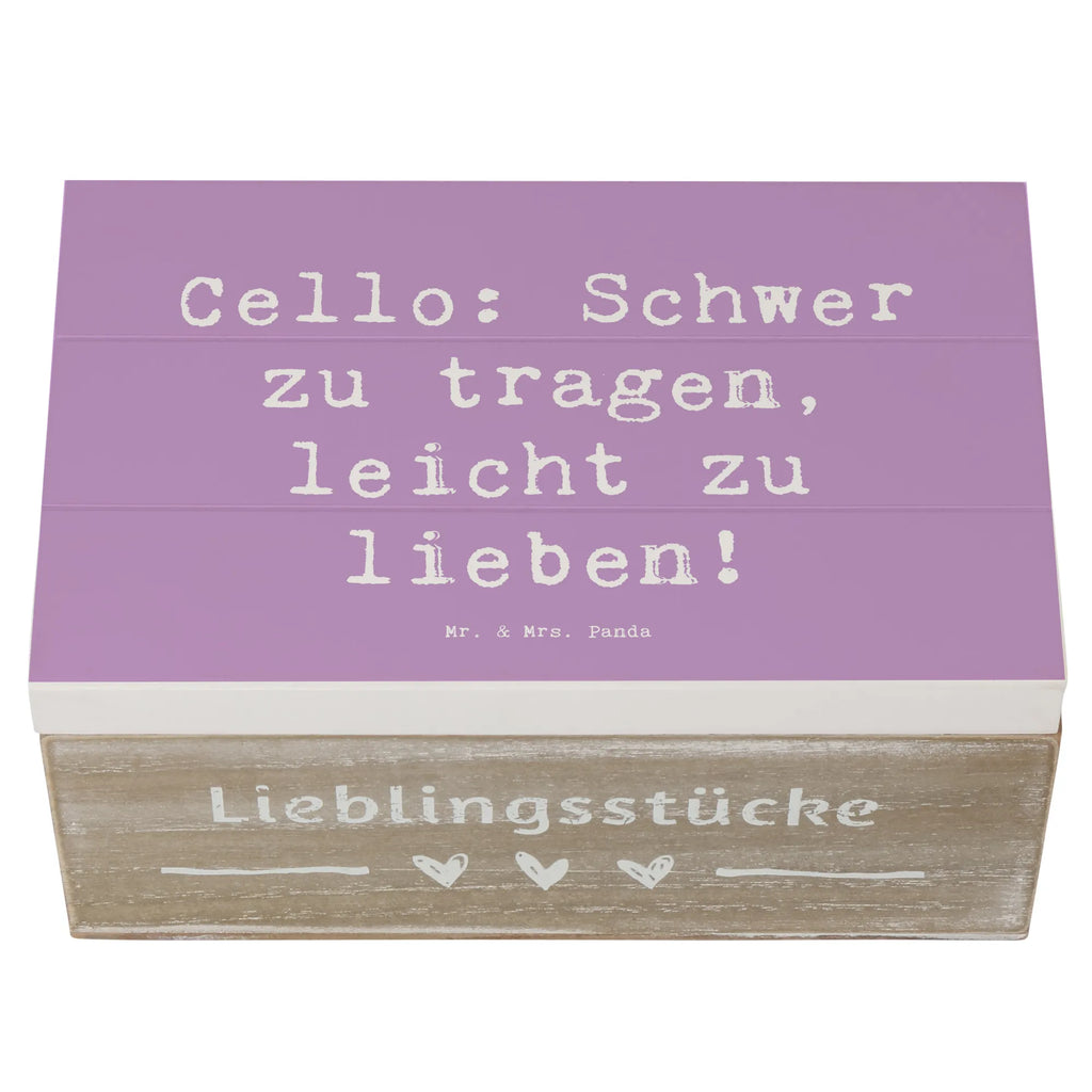 Wooden chest Saying Cello: Schwer zu tragen, leicht zu lieben! Schatzkiste, Geschenkbox, Aufbewahrungsbox, Dekokiste, Erinnerungsbox, Holzkiste, Truhe, XXL, Schatulle, Kiste, Erinnerungskiste, Geschenkdose, Instrumente, Geschenke Musiker, Musikliebhaber