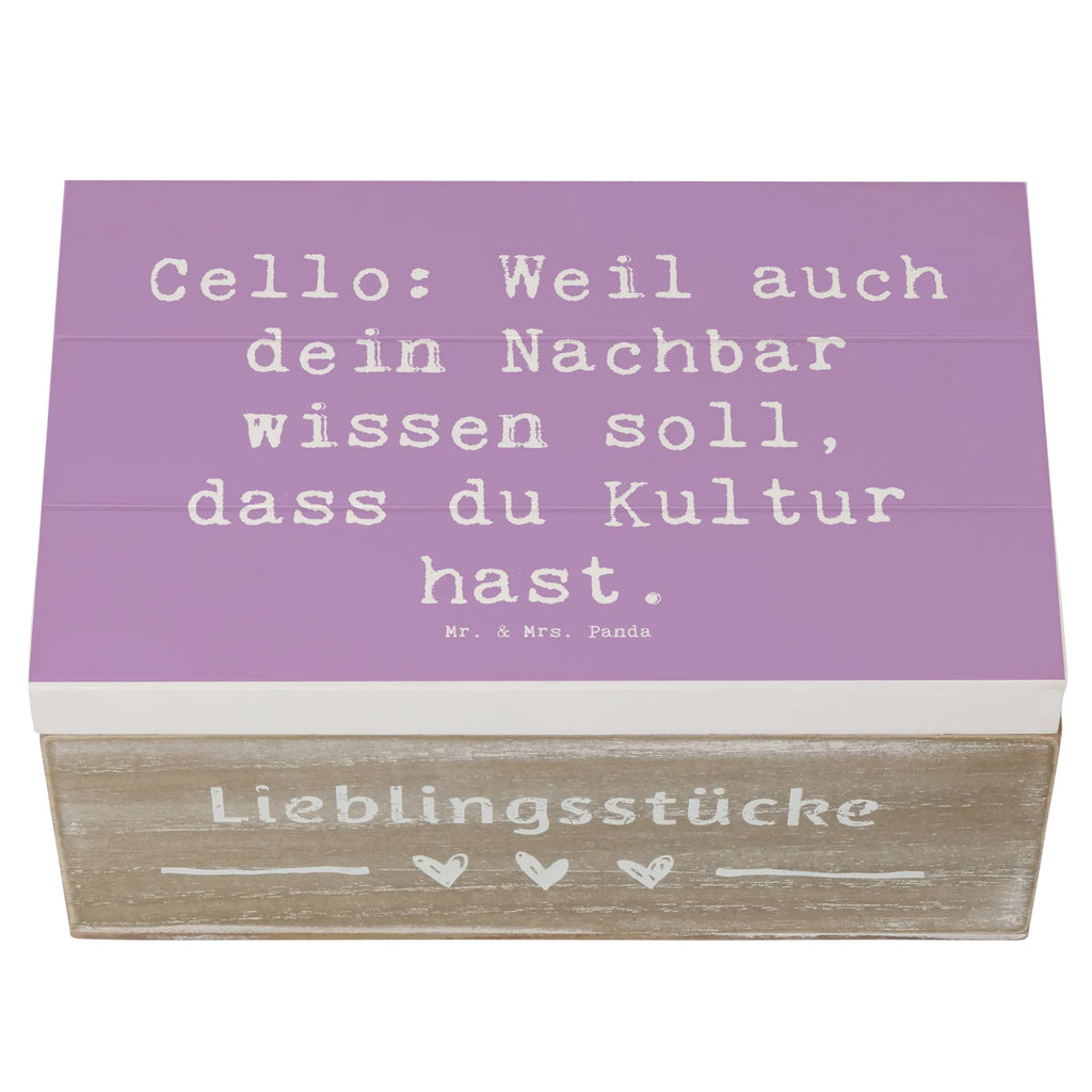 Holzkiste Spruch Cello Kultur Truhe, XXL, Geschenkdose, Aufbewahrungsbox, Geschenkbox, Erinnerungsbox, Schatulle, Schatzkiste, Kiste, Dekokiste, Holzkiste, Erinnerungskiste, Instrumente, Geschenke Musiker, Musikliebhaber