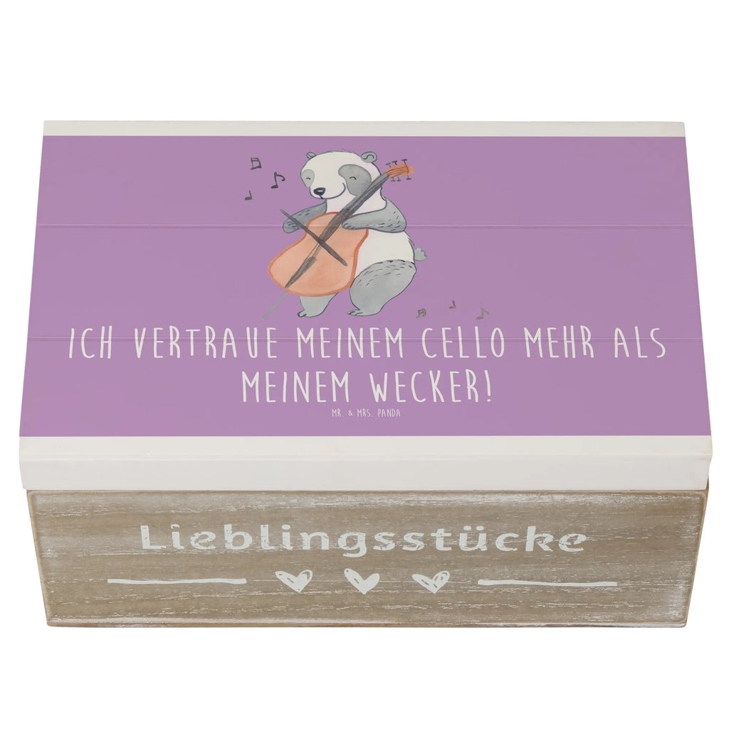 Wooden chest Ich vertraue meinem Cello mehr als meinem Wecker! Truhe, Geschenkbox, Holzkiste, Dekokiste, Aufbewahrungsbox, XXL, Erinnerungsbox, Schatulle, Geschenkdose, Kiste, Schatzkiste, Erinnerungskiste, Instrumente, Geschenke Musiker, Musikliebhaber