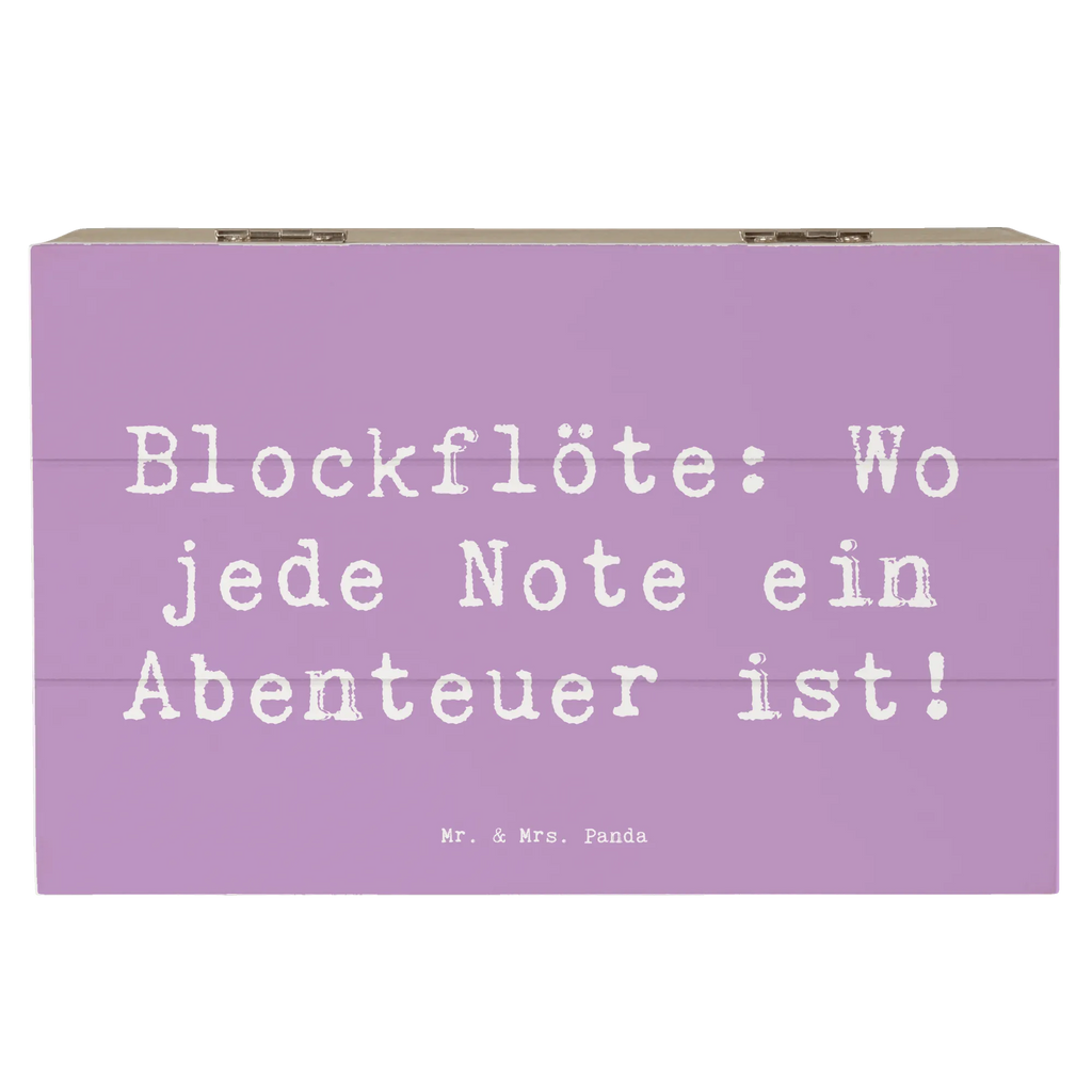 Holzkiste Spruch Abenteuer Blockflöte Geschenkbox, Holzkiste, Erinnerungsbox, Aufbewahrungsbox, Dekokiste, Erinnerungskiste, Geschenkdose, Truhe, XXL, Kiste, Schatulle, Schatzkiste, Instrumente, Geschenke Musiker, Musikliebhaber
