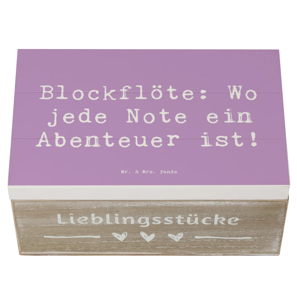 Holzkiste Spruch Abenteuer Blockflöte Geschenkbox, Holzkiste, Erinnerungsbox, Aufbewahrungsbox, Dekokiste, Erinnerungskiste, Geschenkdose, Truhe, XXL, Kiste, Schatulle, Schatzkiste, Instrumente, Geschenke Musiker, Musikliebhaber