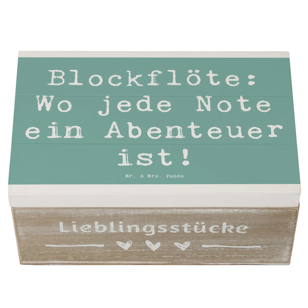 Holzkiste Spruch Abenteuer Blockflöte Geschenkbox, Holzkiste, Erinnerungsbox, Aufbewahrungsbox, Dekokiste, Erinnerungskiste, Geschenkdose, Truhe, XXL, Kiste, Schatulle, Schatzkiste, Instrumente, Geschenke Musiker, Musikliebhaber
