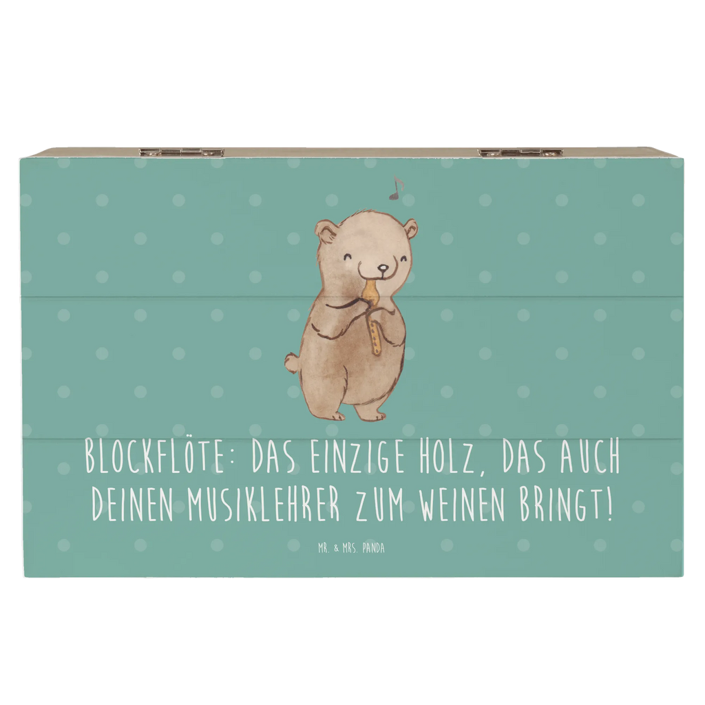 Holzkiste Blockflöte Humor Schatulle, Dekokiste, Kiste, Geschenkbox, Erinnerungsbox, Holzkiste, XXL, Truhe, Aufbewahrungsbox, Schatzkiste, Geschenkdose, Erinnerungskiste, Instrumente, Geschenke Musiker, Musikliebhaber