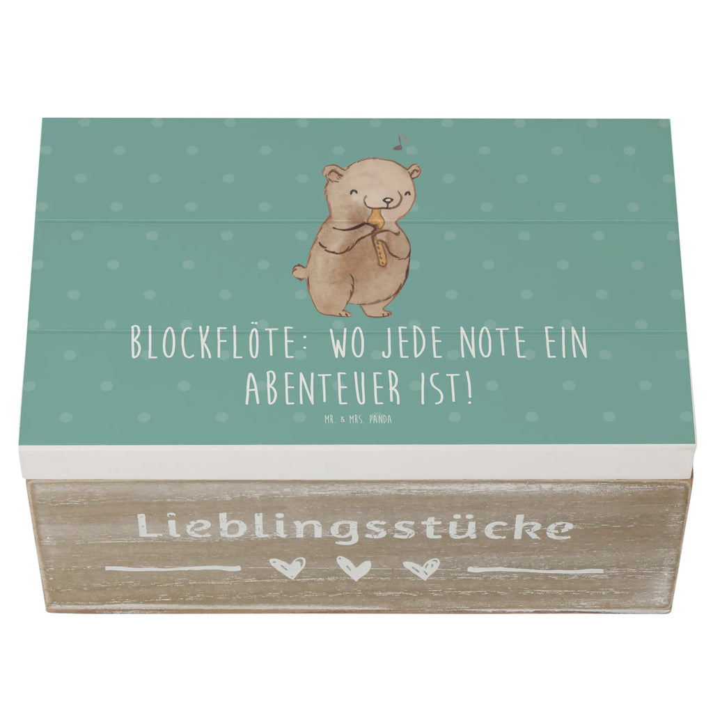 Holzkiste Abenteuer Blockflöte Kiste, Geschenkdose, Dekokiste, Schatulle, Holzkiste, XXL, Truhe, Geschenkbox, Aufbewahrungsbox, Erinnerungsbox, Schatzkiste, Erinnerungskiste, Instrumente, Geschenke Musiker, Musikliebhaber