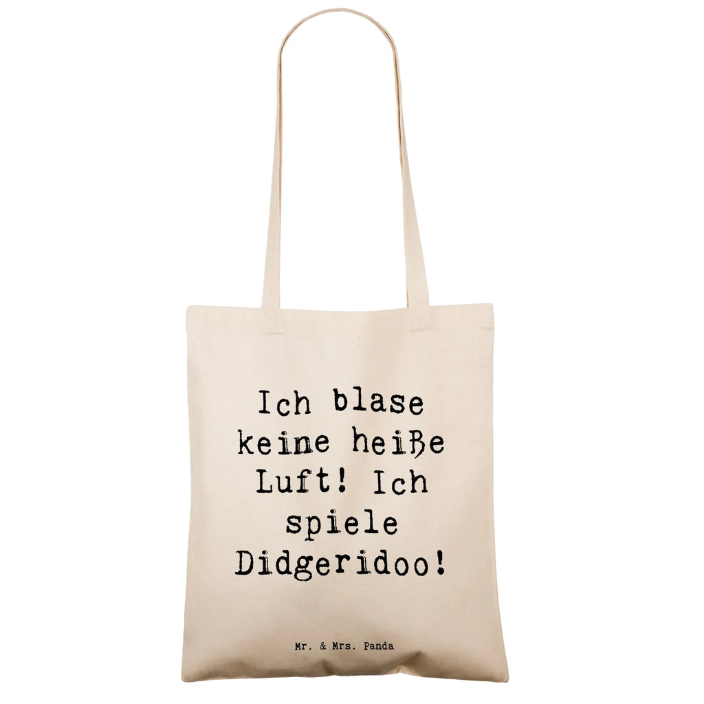 Tote bag Saying Ich blase keine heiße Luft! Ich spiele Didgeridoo! Tragetasche, Tasche, Beutel, Stofftasche, Umhängetasche, Shopper, Schultertasche, Beuteltasche, Jutetasche, Badetasche, Strandtasche, Einkaufstüte, Stoffbeutel, Einkaufstasche, Jutebeutel, Laptoptasche, Instrumente, Geschenke Musiker, Musikliebhaber