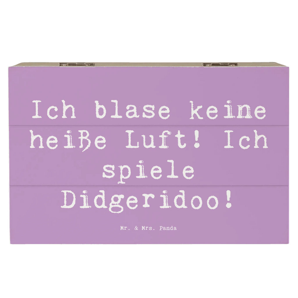 Holzkiste Spruch Didgeridoo Spieler Erinnerungskiste, Holzkiste, XXL, Geschenkbox, Kiste, Aufbewahrungsbox, Dekokiste, Truhe, Erinnerungsbox, Schatzkiste, Geschenkdose, Schatulle, Instrumente, Geschenke Musiker, Musikliebhaber