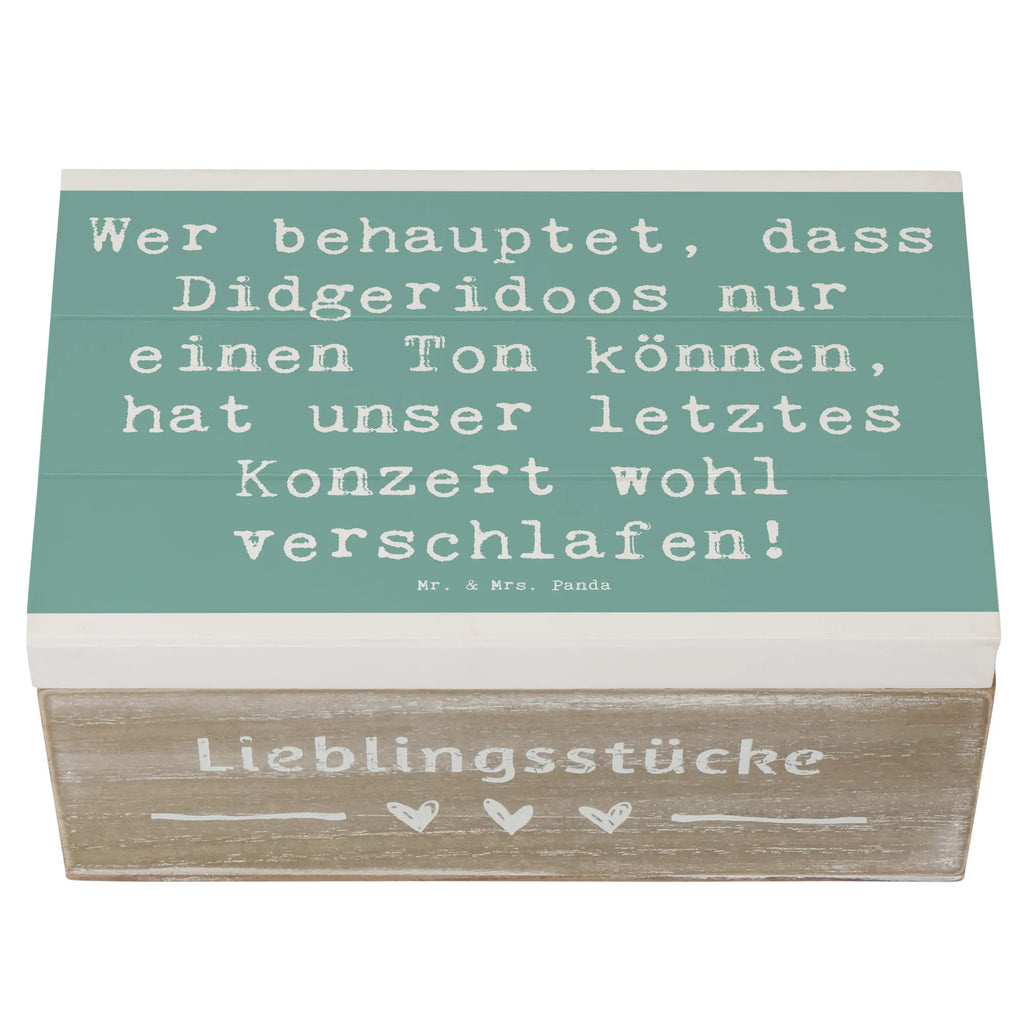 Holzkiste Spruch Didgeridoo Konzert Truhe, Kiste, Holzkiste, Schatzkiste, Schatulle, Geschenkdose, XXL, Erinnerungsbox, Dekokiste, Aufbewahrungsbox, Erinnerungskiste, Geschenkbox, Instrumente, Geschenke Musiker, Musikliebhaber