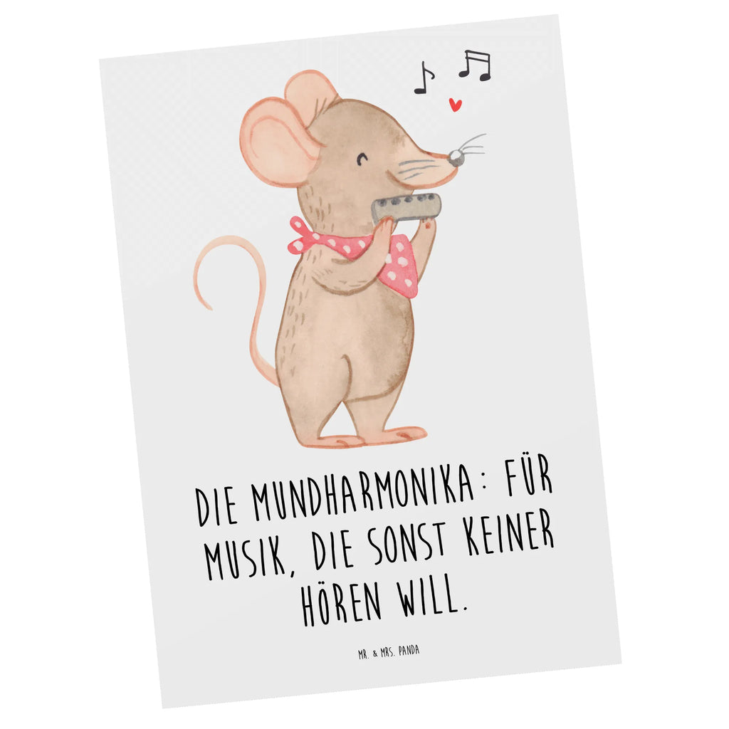 Postcard Die Mundharmonika: Für Musik, die sonst keiner hören will. Geschenkkarte, Postkarte, Grußkarte, Karte, Einladung Geburtstag, Ansichtskarte, Dankeskarte, Ansichtskarten, Einladungskarten Geburtstag, Geburtstagskarte, Einladungskarte, Einladung, Instrumente, Geschenke Musiker, Musikliebhaber