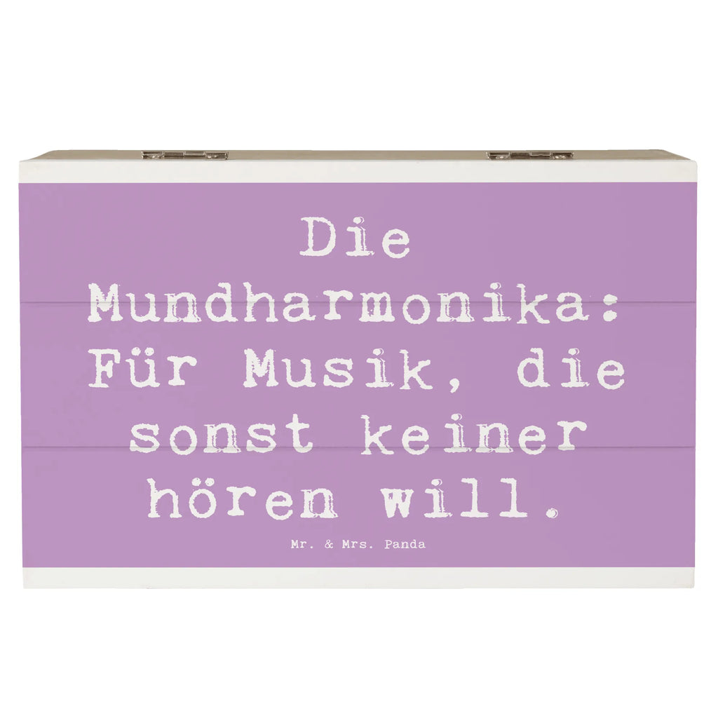 Holzkiste Spruch Musik Mundharmonika Schatzkiste, Erinnerungsbox, Aufbewahrungsbox, Kiste, Dekokiste, Holzkiste, Truhe, XXL, Geschenkdose, Schatulle, Geschenkbox, Erinnerungskiste, Instrumente, Geschenke Musiker, Musikliebhaber