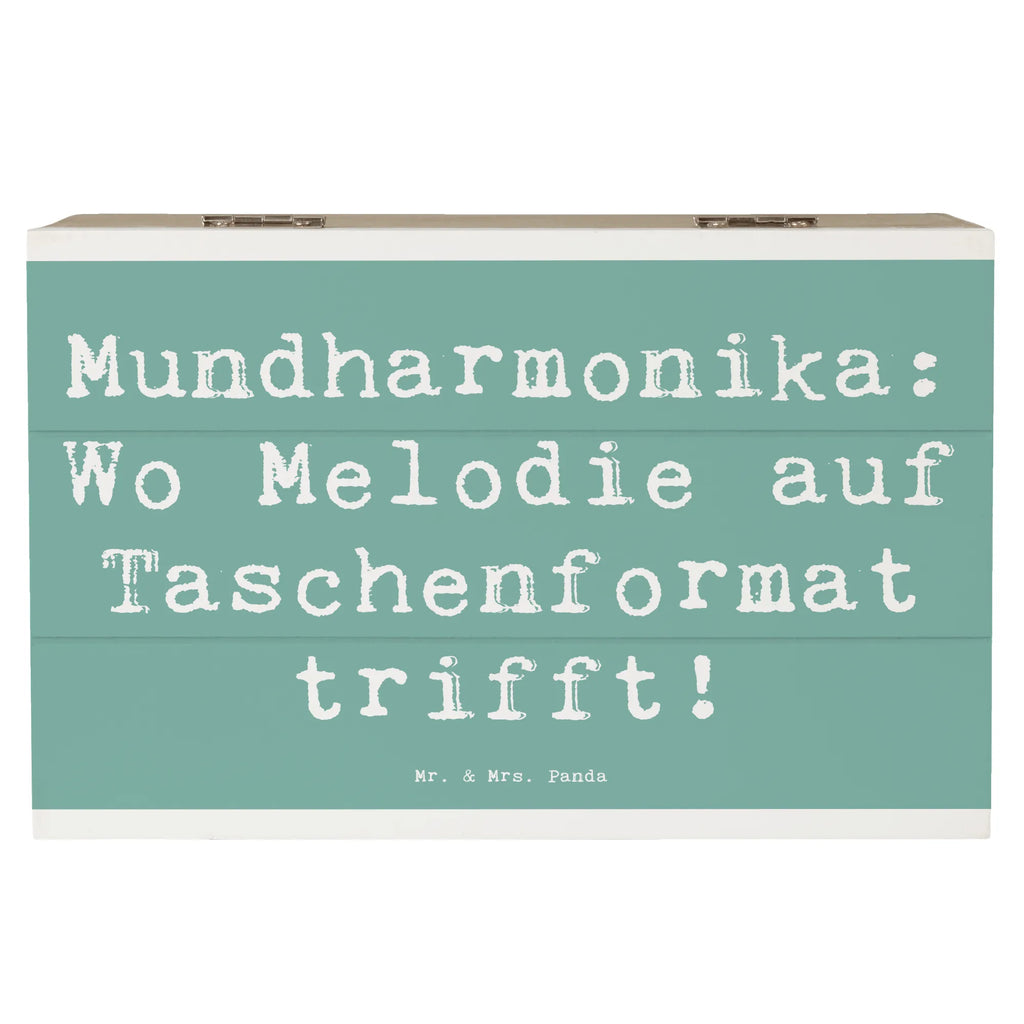 Holzkiste Spruch Mundharmonika: Wo Melodie auf Taschenformat trifft! Aufbewahrungsbox, Erinnerungskiste, Truhe, Erinnerungsbox, Geschenkbox, Holzkiste, Schatzkiste, Schatulle, Kiste, Geschenkdose, XXL, Dekokiste, Instrumente, Geschenke Musiker, Musikliebhaber