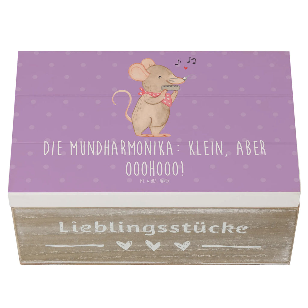 Holzkiste Mundharmonika Ohooo Schatzkiste, Aufbewahrungsbox, Truhe, Holzkiste, Geschenkdose, Erinnerungsbox, XXL, Dekokiste, Geschenkbox, Erinnerungskiste, Schatulle, Kiste, Instrumente, Geschenke Musiker, Musikliebhaber