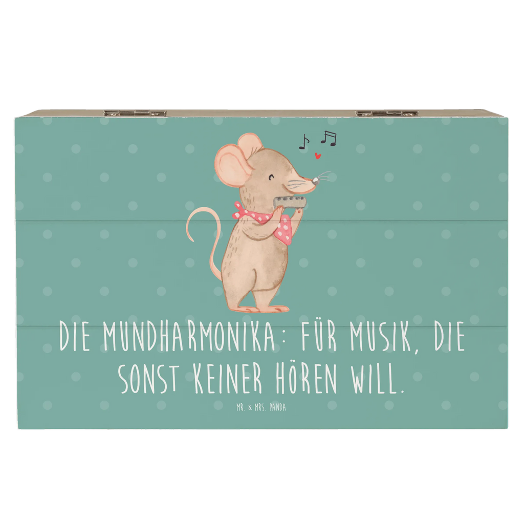 Holzkiste Musik Mundharmonika Truhe, Holzkiste, Aufbewahrungsbox, XXL, Geschenkbox, Schatulle, Geschenkdose, Erinnerungskiste, Schatzkiste, Kiste, Dekokiste, Erinnerungsbox, Instrumente, Geschenke Musiker, Musikliebhaber