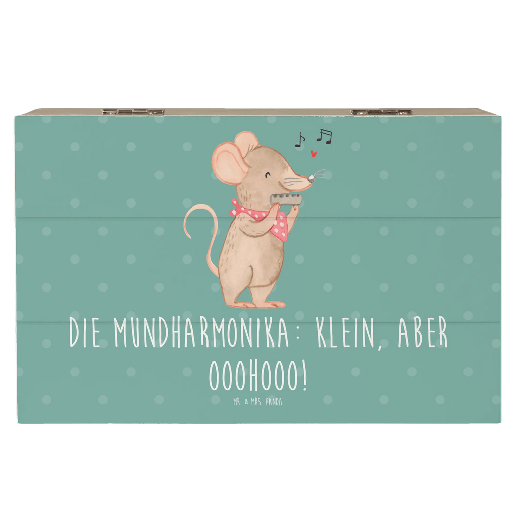 Holzkiste Mundharmonika Ohooo Schatzkiste, Aufbewahrungsbox, Truhe, Holzkiste, Geschenkdose, Erinnerungsbox, XXL, Dekokiste, Geschenkbox, Erinnerungskiste, Schatulle, Kiste, Instrumente, Geschenke Musiker, Musikliebhaber