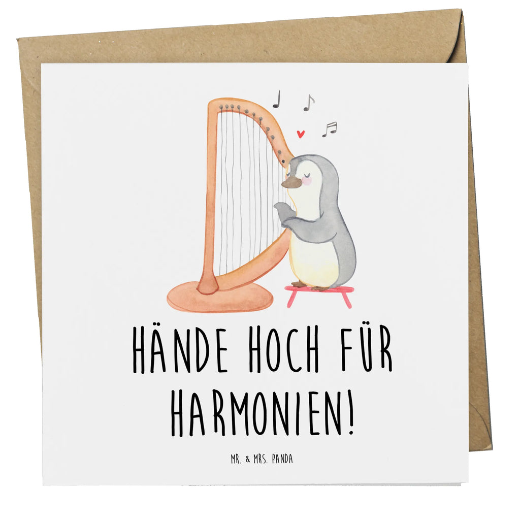 Deluxe Card Hände hoch für Harmonien! Karte, Einladungskarte, Glückwunschkarte, Hochwertige Klappkarte, Hochzeitskarte, Grußkarte, Hochwertige Grußkarte, Geburtstagskarte, Klappkarte, Instrumente, Geschenke Musiker, Musikliebhaber