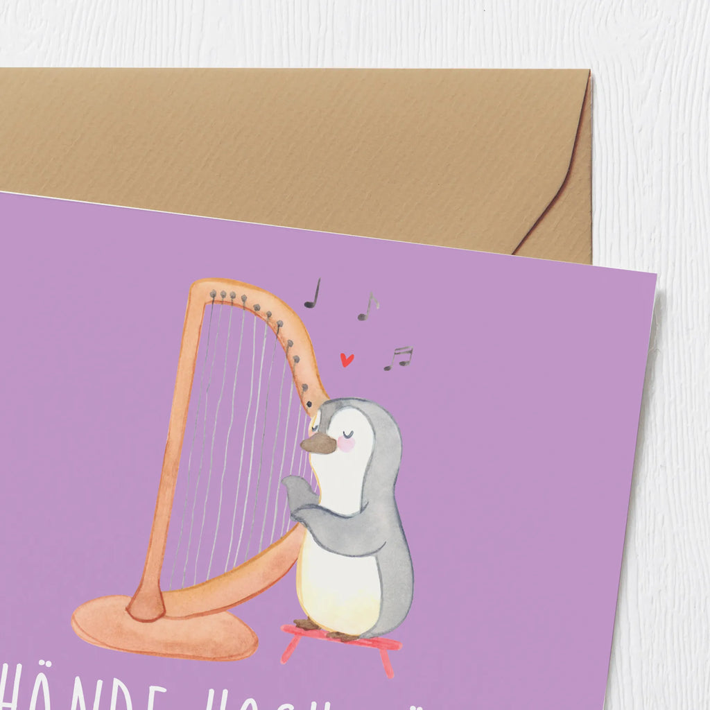 Deluxe Card Hände hoch für Harmonien! Karte, Einladungskarte, Glückwunschkarte, Hochwertige Klappkarte, Hochzeitskarte, Grußkarte, Hochwertige Grußkarte, Geburtstagskarte, Klappkarte, Instrumente, Geschenke Musiker, Musikliebhaber