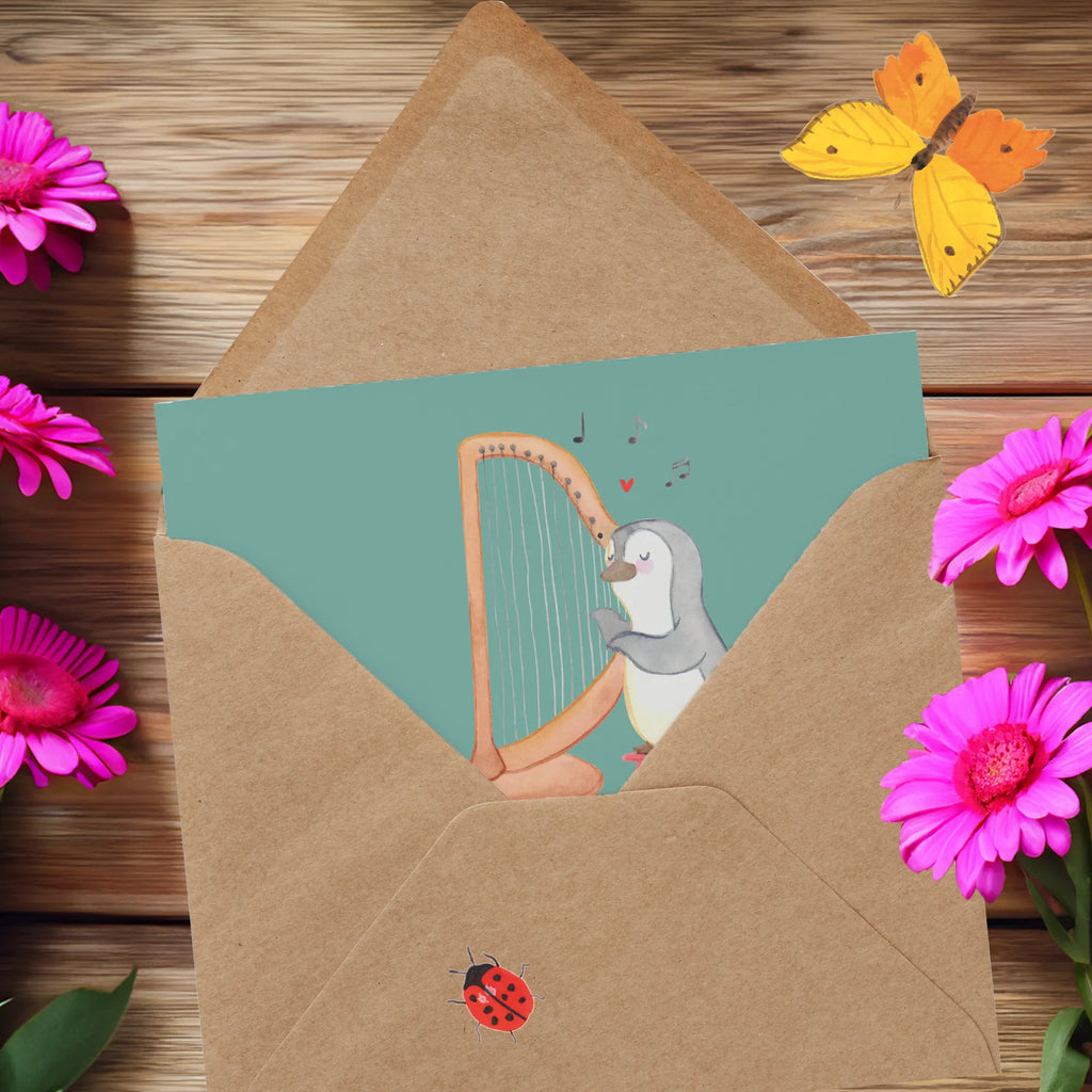 Deluxe Card Hände hoch für Harmonien! Karte, Einladungskarte, Glückwunschkarte, Hochwertige Klappkarte, Hochzeitskarte, Grußkarte, Hochwertige Grußkarte, Geburtstagskarte, Klappkarte, Instrumente, Geschenke Musiker, Musikliebhaber