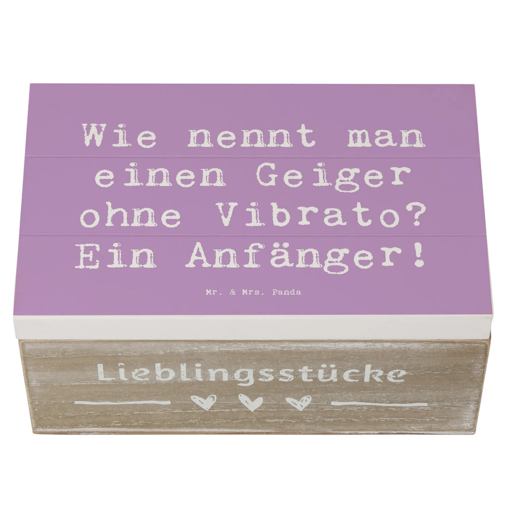 Holzkiste Spruch Violine Anfänger Aufbewahrungsbox, Erinnerungskiste, Geschenkbox, Schatzkiste, Erinnerungsbox, Dekokiste, Kiste, Schatulle, Truhe, XXL, Geschenkdose, Holzkiste, Instrumente, Geschenke Musiker, Musikliebhaber