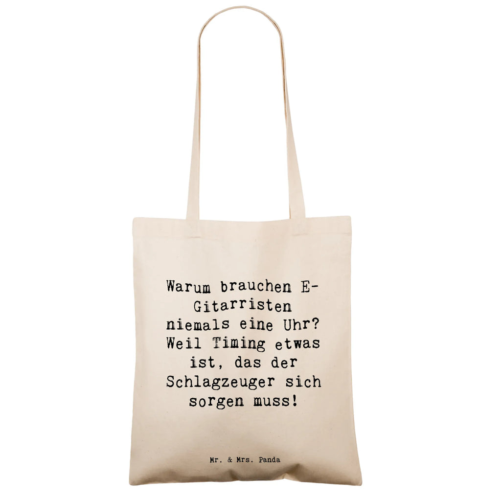 Tragetasche Spruch E-Gitarre Timing Einkaufstasche, Shopper, Schultertasche, Tragetasche, Beutel, Stofftasche, Laptoptasche, Umhängetasche, Jutebeutel, Jutetasche, Badetasche, Beuteltasche, Einkaufstüte, Stoffbeutel, Tasche, Strandtasche, Instrumente, Geschenke Musiker, Musikliebhaber