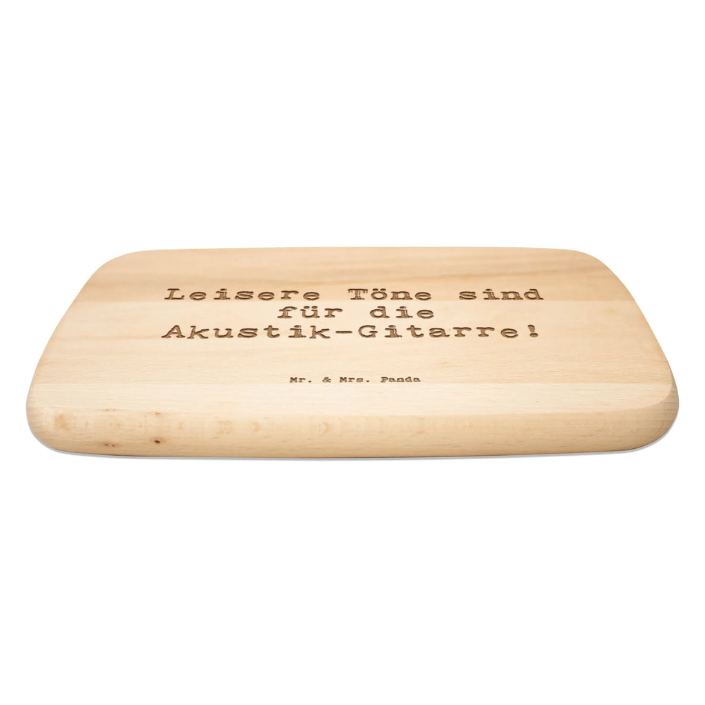 Serving board Saying Leisere Töne sind für die Akustik-Gitarre! breakfast board, cutting board, Board, Instruments, gifts for musicians, music enthusiasts