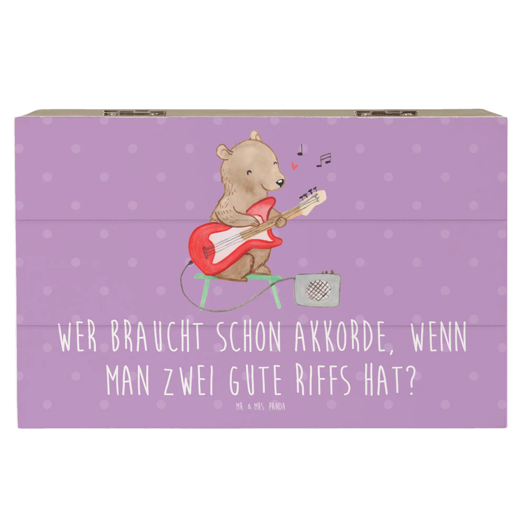 Holzkiste E-Gitarre Zwei Riffs Truhe, Geschenkbox, Kiste, Geschenkdose, Dekokiste, XXL, Schatulle, Schatzkiste, Holzkiste, Erinnerungsbox, Aufbewahrungsbox, Erinnerungskiste, Instrumente, Geschenke Musiker, Musikliebhaber