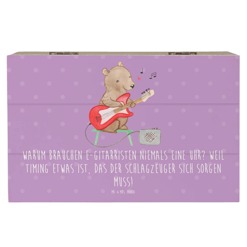 Holzkiste E-Gitarre Timing Holzkiste, Geschenkbox, Schatulle, Erinnerungsbox, Erinnerungskiste, Dekokiste, Aufbewahrungsbox, XXL, Schatzkiste, Truhe, Geschenkdose, Kiste, Instrumente, Geschenke Musiker, Musikliebhaber